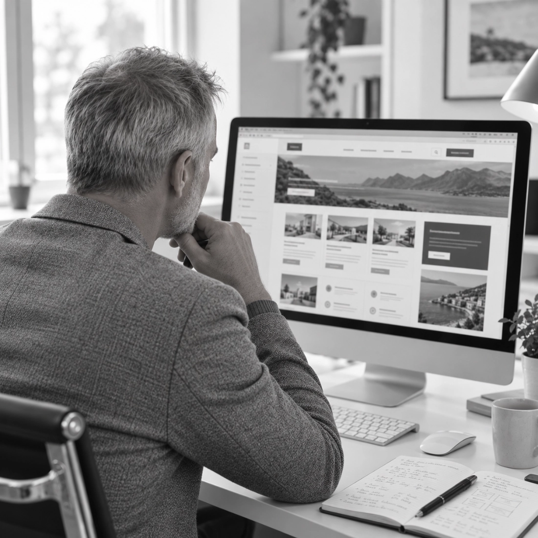 Beobachtung einer bestehenden Website aus Besuchersicht