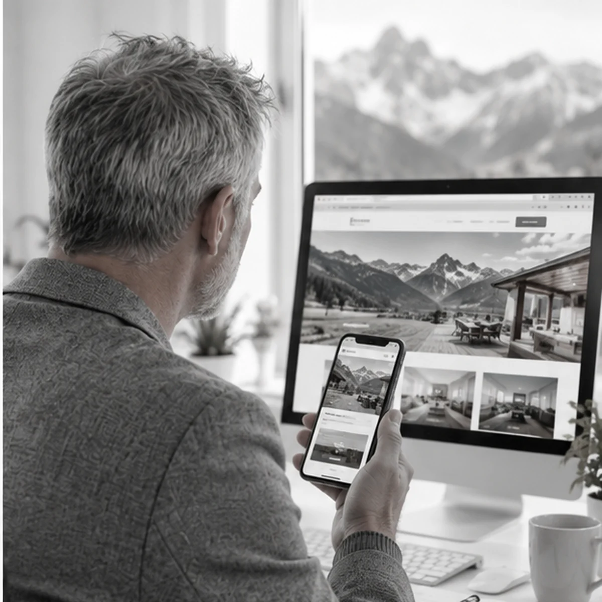 Responsive Website für Garmisch-Partenkirchen auf Desktop und Smartphone