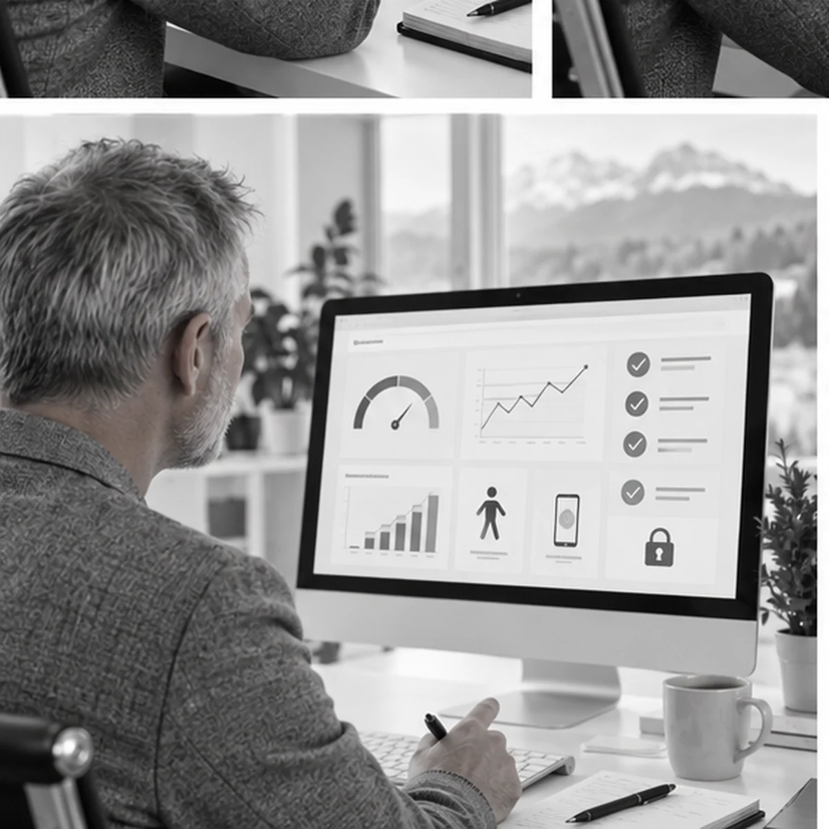 Technische Qualitätsprüfung einer Unternehmenswebsite mit Performance und Sicherheit