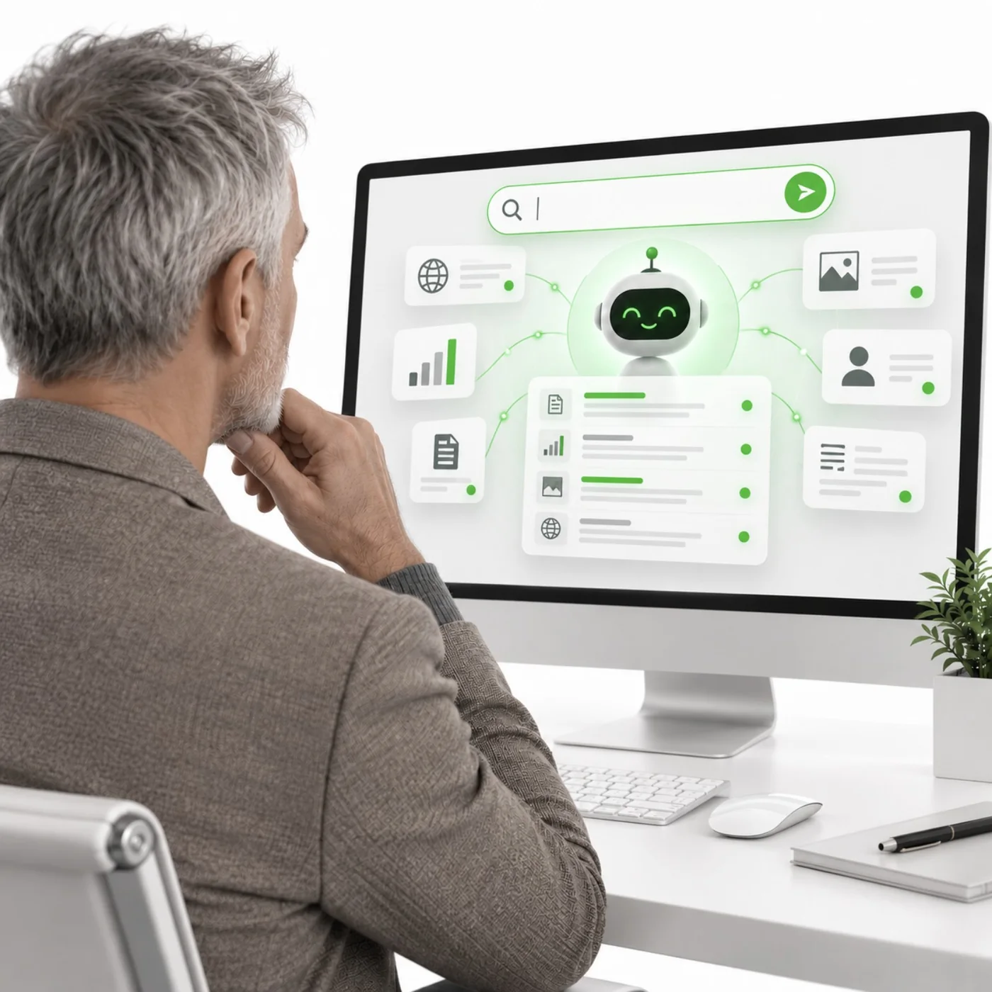 KI-System ordnet Informationen aus verschiedenen Quellen ein