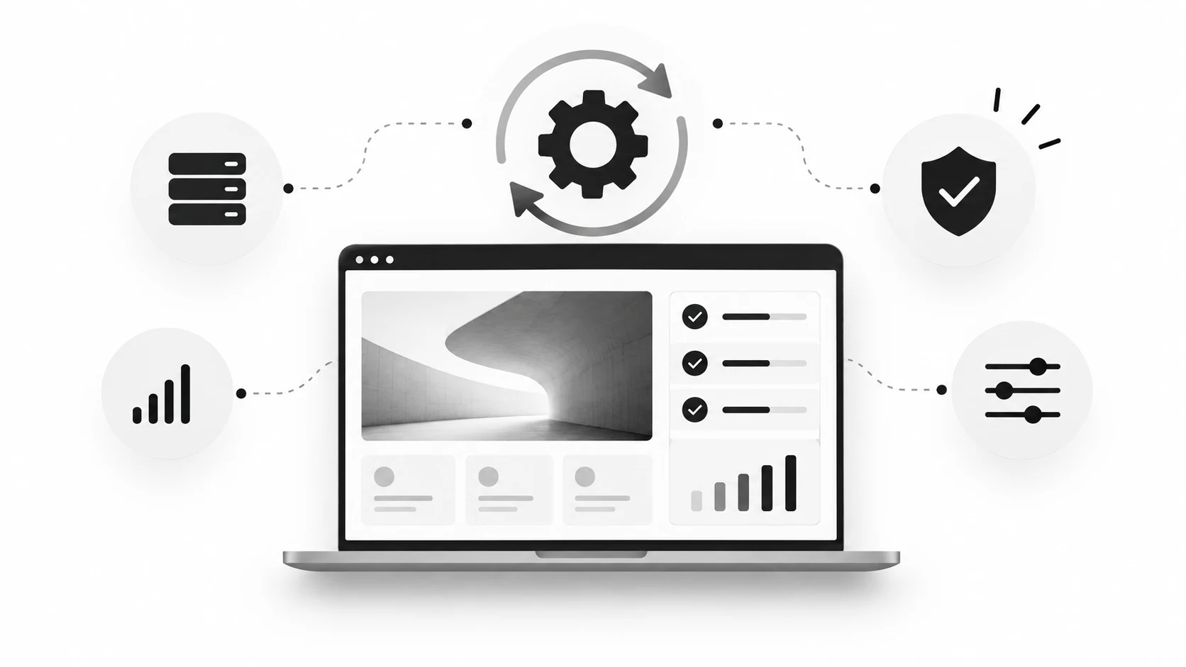 Grafik zu Wartung und technischer Betreuung