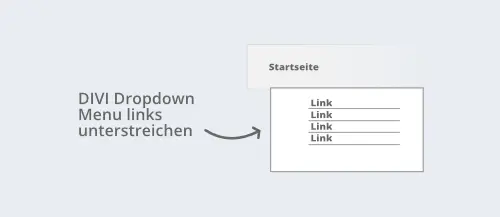 dropdown-menu-links-unterstreichen Dropdown Menu links unterstreichen
