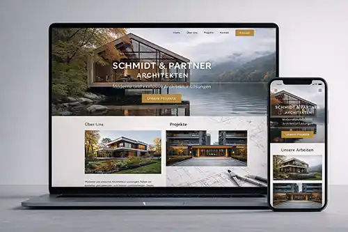 webdesign-architektur Architektur Website Mockup